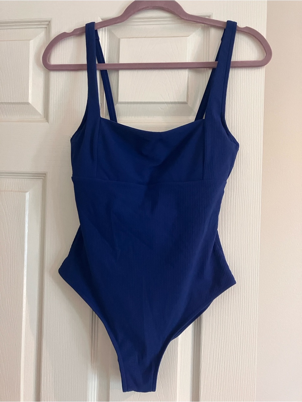 Women’s Solid Royal Blue One-Piece Swimsuit